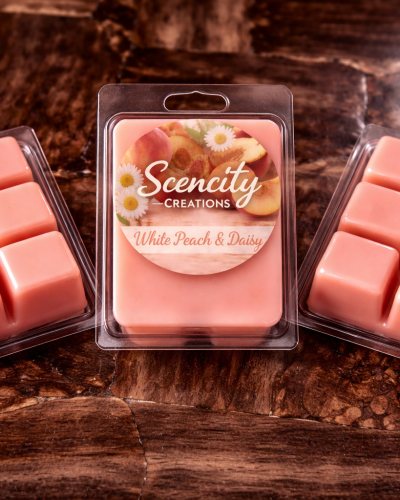 White Peach And Daisy Wax Melt