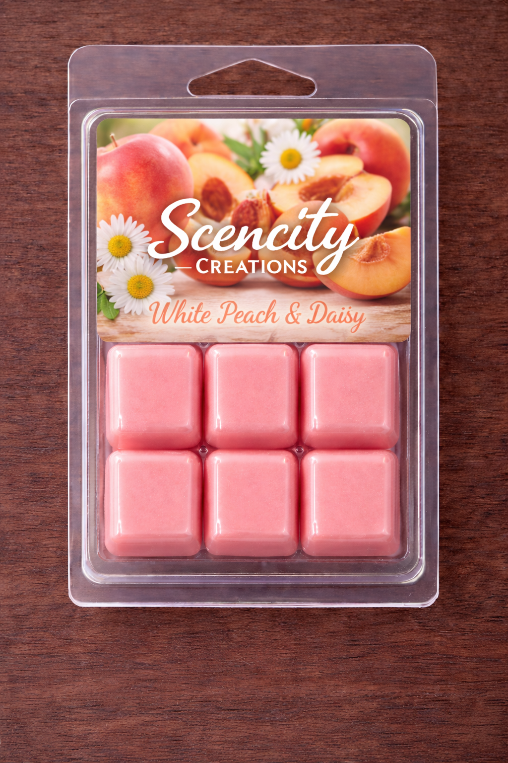 White Peach And Daisy Wax Melt